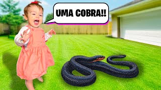 UMA COBRA INVADIU a NOSSA CASA O QUE VAMOS FAZER FAMÍLIA INTEIRA com MUITO MEDO Pai Também Vloga [upl. by Brownley]