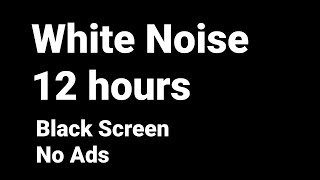 12 Hours  True White Noise for Studying Concentration and Works  Black Screen [upl. by Nytnerb]