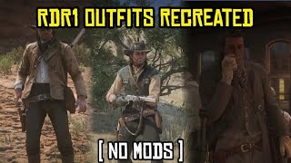 RDR1 Outfits Recreated In RDR2  pt1 [upl. by Barny190]