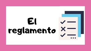 EL REGLAMENTO 📃  Características estructura y ejemplos 👩‍🏫 [upl. by Aidne]