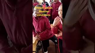 French lesson weather conditions education lovelearning school french [upl. by Modern]