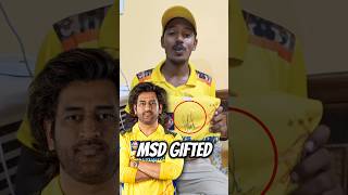 MS Dhoni ने Apne Crazy Fan Gaurav Kumar को Autograph वाली CSK Jersey GIFT दी हैं shorts [upl. by Lucinda]