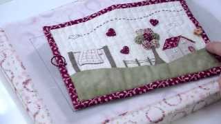 Broderie  Coudre une trousse en patchwork brodé avec Marie Suarez  LAtelier Edisaxe [upl. by Malina]