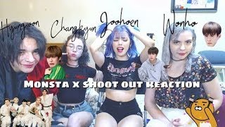 Monsta X quotShoot Outquot MV Reaction With AUY HEADPHONE WARNING [upl. by Refinnaej]