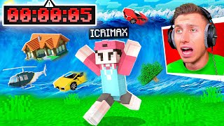 TSNUAMI zerstört die YOUTUBER INSEL 😱 Minecraft [upl. by Emogene]