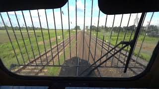 IRFCA Cab Ride in WDP4D Diesel locomotive skipping stations at 110Kmph [upl. by Ogires]