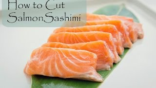 How to Cut Salmon for Sashimi and Nigiri  Fish for Sushi [upl. by Llered]