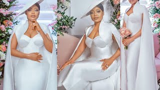 How To Sew This Stylish Civil Wedding Corset Dress with Inbuilt Cape [upl. by Mlohsihc642]