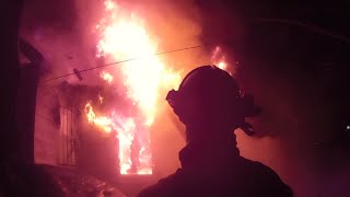 Fire Helmet Camera Structure Fire 2016 [upl. by Elianora]