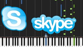 Skype  Ringtone Synthesia Tutorial [upl. by Rugen]