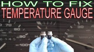 Temperature Gauge Not Working How to Replace a Coolant Temperature Sensor VW Golf [upl. by Trutko936]