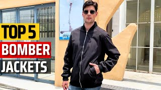 Top 5 Best Bomber Jackets 2023 ✅The Ultimate Guide to Stylish Warmth ✅ [upl. by Aneetsirk]