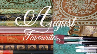 AUGUST FAVOURITES 2018  Paperblanks notebooks books and brushes  Merveilles en Papier [upl. by Balfour150]