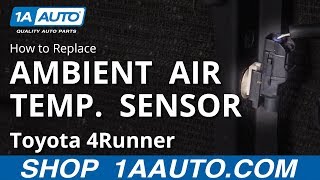 How to Replace Ambient Air Temp Sensor 0209 Toyota 4Runner [upl. by Ailadi978]