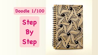 ✨Step by step doodle magic✨zentangle art [upl. by Nunes]