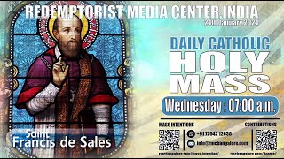 Catholic Holy Mass  24th January Wednesday  Memorial of St Francis de Sales [upl. by Yvel]