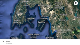 S1A27 Mot Paleros Liten trevlig fiskehamn i Grekland Med plåtis [upl. by Chastain]