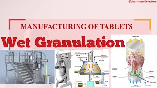 Manufacturing of Tablets by wet Granulation method [upl. by Enyahc]