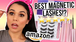 Testing the Best Magnetic Lashes from Amazon HIGHEST Rated [upl. by Eshman]