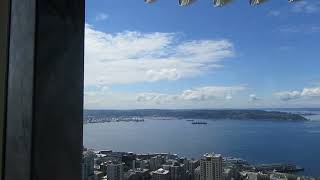 Seattle Space Needle elevator ride up and down [upl. by Stephana]