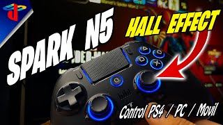 QRD Spark N5 Controller Hall Effect para PS4 PC y Movil con MAGIA 😱 [upl. by Anahsit]