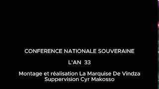 TRIBUNE La Conférence nationale souveraine 33 ans après [upl. by Eecart917]