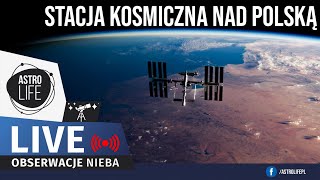 Stacja kosmiczna i samoloty przez duży teleskop Piękne góry na Księżycu 🌒  Niebo na żywo 294 [upl. by Nairb766]