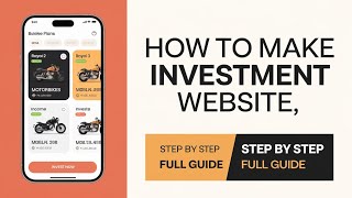 How To Develop An Investment App  investment app kaise banaye [upl. by Atsirt]