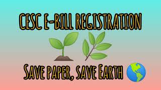 CESC EBill Registration Process [upl. by Cilegna]