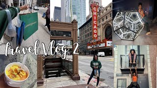 Travel Vlog 2  24 Hours In Chicago  Garrett Popcorn  Sweetgreen  Museum Of Illusions [upl. by Edmea]