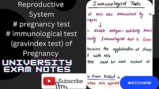 Pregnancy testimmunological testimmunological test for Pregnancygravindex test [upl. by Ashely661]