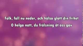 O Helga Natt karaoke  lyrics [upl. by Anailli]