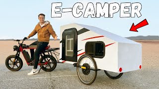 I built a camper for my BIKE [upl. by Earl]