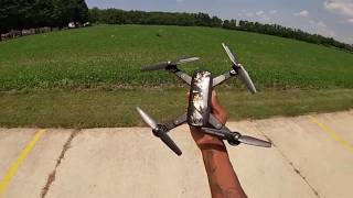 DM107S Foldable Drone with 720p Camera  Flight Review [upl. by Nedrah372]