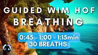 Very Easy WIM HOF Guided Breathing Session  For Complete Beginners [upl. by Leesa]