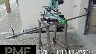 Homemade miter saw stand stainless steel [upl. by Gladstone]