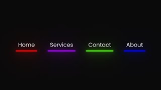 Create Glowing Neon Underline Hover Effect with CSS  HTML amp CSS Tutorial [upl. by Pretrice811]