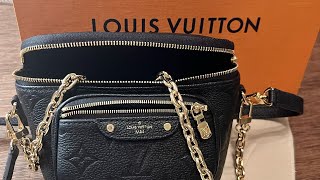 Unboxing of Louis Vuitton Empreinte Mini Bum Bag [upl. by Arne427]