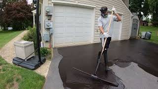 Professional Driveway Sealcoating 175 “The Solo Seal EPquot [upl. by Srini]