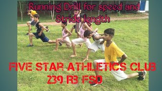 Running drill to improve speed and stride length Runningdrills [upl. by Elpmet]