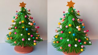 How to make Paper Christmas Tree 🌲  DIY Christmas tree  Anku art and craft [upl. by Eniamrahs842]