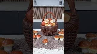 Mushroom Basket 🍄‍🟫 I’ve found the sweetest mushroom picking spot amauryguichon chocolate [upl. by Nisotawulo]