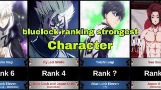 Bluelock ranking strongest characters review Hindi Top 20 players  Neo egoist league Spoilers [upl. by Heyman241]