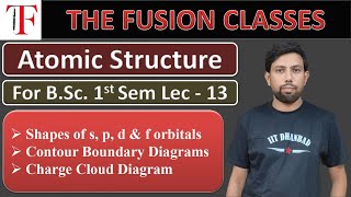 Shape of s p d amp f orbitals  Contour Boundary Diagrams  Charge Cloud Diagram  BSc Sem 1 [upl. by Eet]