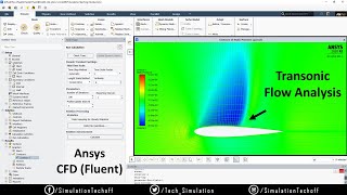 Transonic flow Analysis in a Airfoil Externally Compressible  Lesson 04  Ansys CFD  Fluent [upl. by Narik]