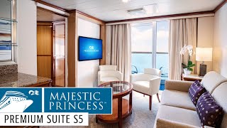 Premium Suite S5  Majestic Princess Stateroom Tour amp Review 4K  Princess Cruises 2021 [upl. by Herrmann535]