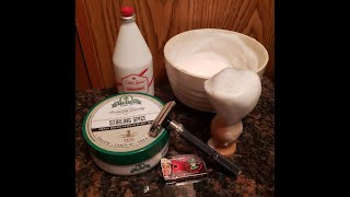 SOTD Stirling Spice Soap  Gillette Black Beauty 1983 Razor  PAA Strangelet Blades  Old Spice [upl. by Duffie]