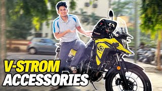 SUZUKI VSTROM Must Have ACCESSOIRES  Pramod Rawat [upl. by Audley]