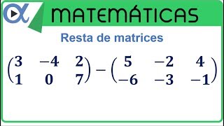 Resta de matrices [upl. by Annabel]