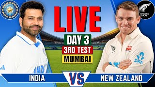 India vs New Zealand 3rd Test Day 3  IND vs NZ Live Match  Live Cricket Match  Session 2 [upl. by Alaster485]